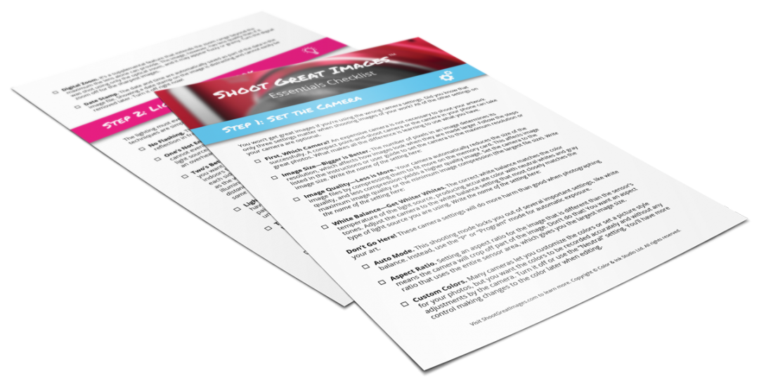 Essentials Checklist Mockup Shoot Great Images